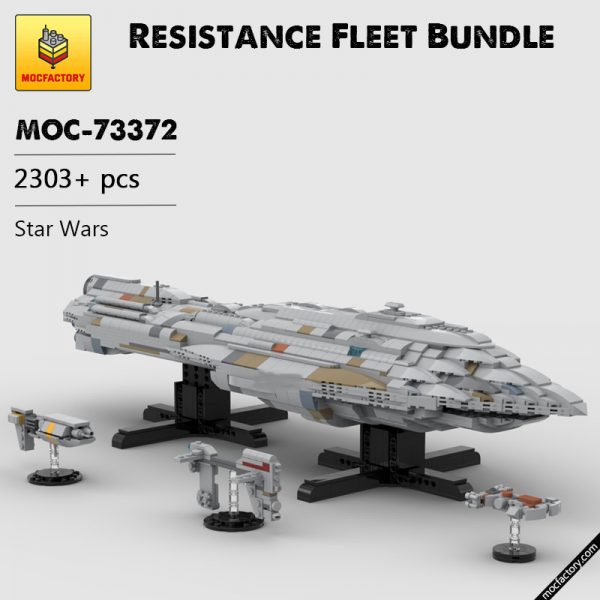 MOC 73372 Resistance Fleet Bundle MC85 Bunkerbuster Vakbeor Nebulon Star Wars by scoutthetrooper MOC FACTORY - MOULD KING