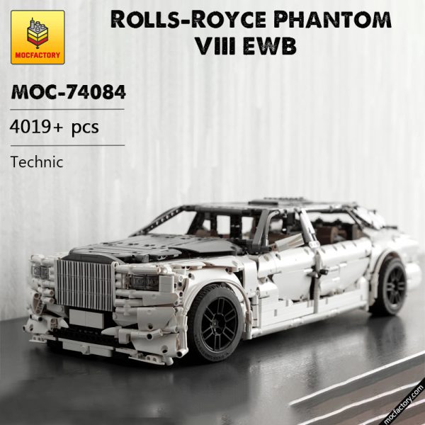 MOC 74084 Rolls Royce Phantom VIII EWB Technic by OleJka MOC FACTORY - MOULD KING