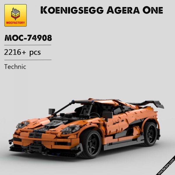 MOC 74908 Koenigsegg Agera One Technic by Furchtis MOC FACTORY - MOULD KING