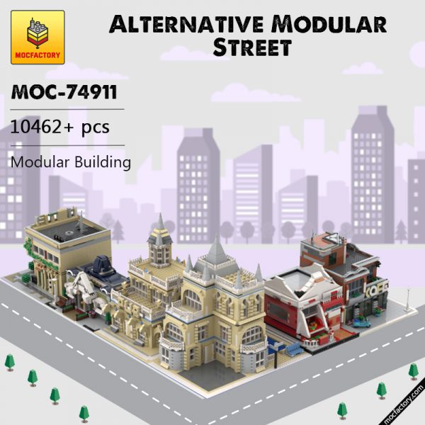MOC 74911 Alternative Modular Street Modular Building by gabizon MOC FACTORY - MOULD KING