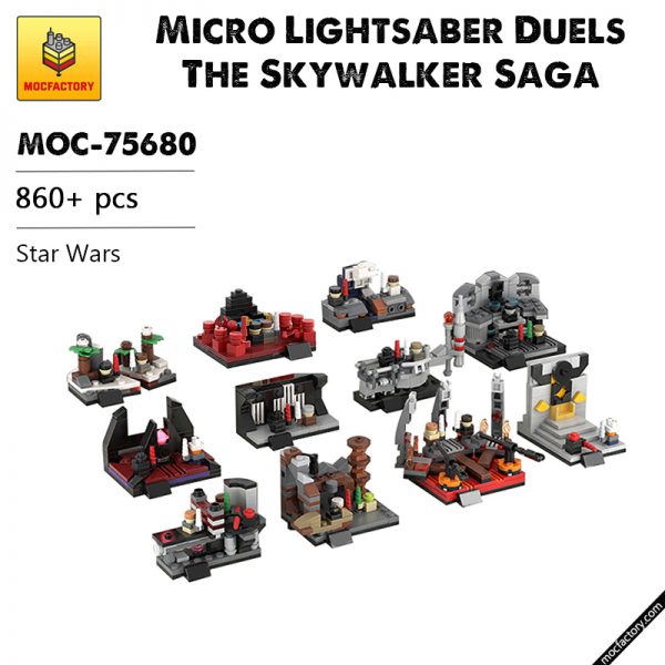 MOC 75680 Micro Lightsaber Duels The Skywalker Saga Collaboration wRon Mc Phatty Star Wars by MasterBrickSeparator MOC FACTORY - MOULD KING