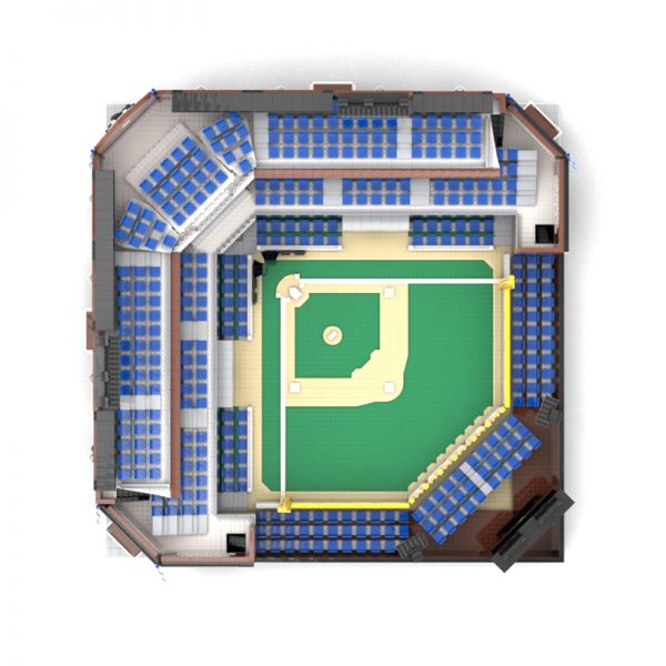 MOC 76626 Modular Baseball Stadium Minifigure Scale Modular Building by gabizon MOC FACTORY 4 - MOULD KING