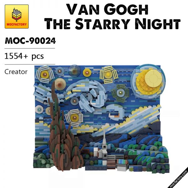 MOC 90024 Van Gogh The Starry Night MOCFACTORY - MOULD KING