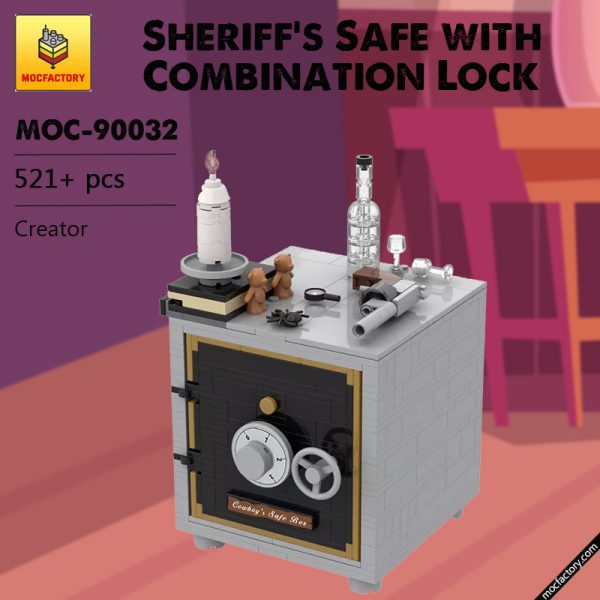 MOC 90032 Sheriffs Safe with Combination Lock Creator MOCFACTORY - MOULD KING