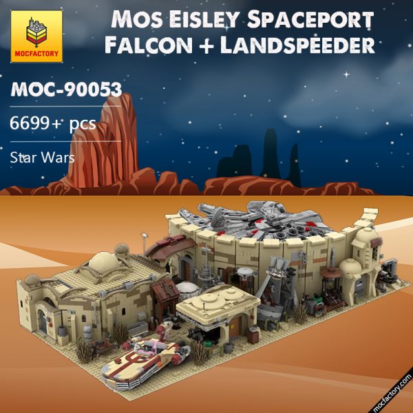 MOC 90053 Mos Eisley Spaceport Falcon Landspeeder Star Wars MOC FACTORY - MOULD KING