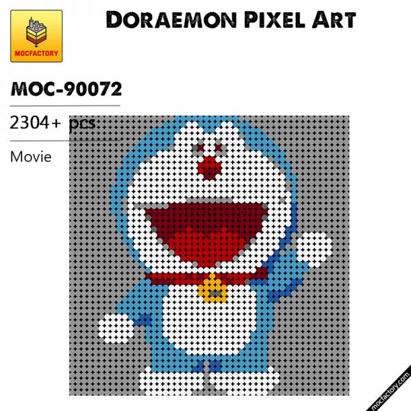 MOC 90072 Doraemon Pixel Art Movie MOC FACTORY - MOULD KING
