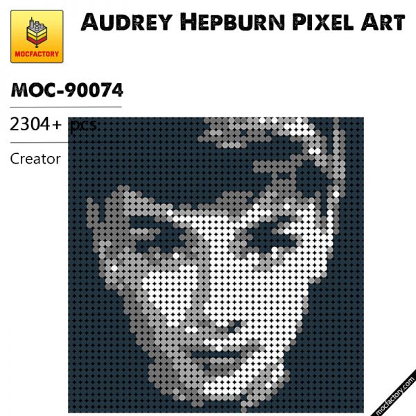 MOC 90074 Audrey Hepburn Pixel Art Creator MOC FACTORY - MOULD KING
