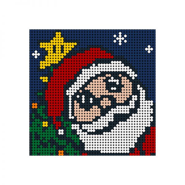 MOC 90079 Santa Claus Pixel Art Creator MOC FACTORY 2 - MOULD KING
