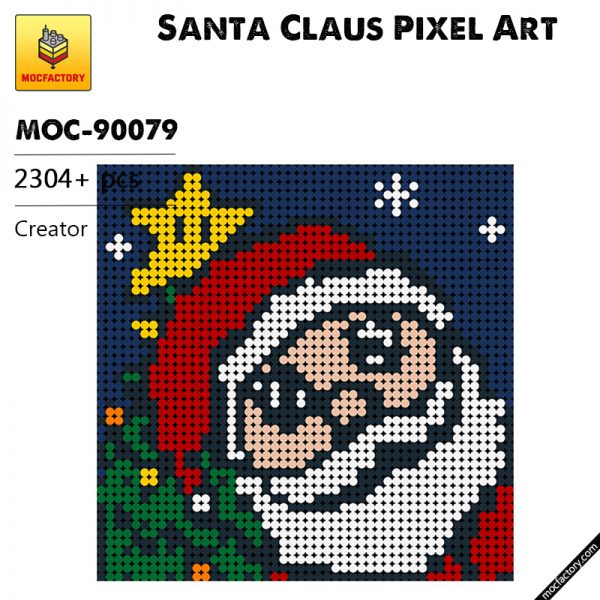 MOC 90079 Santa Claus Pixel Art Creator MOC FACTORY - MOULD KING