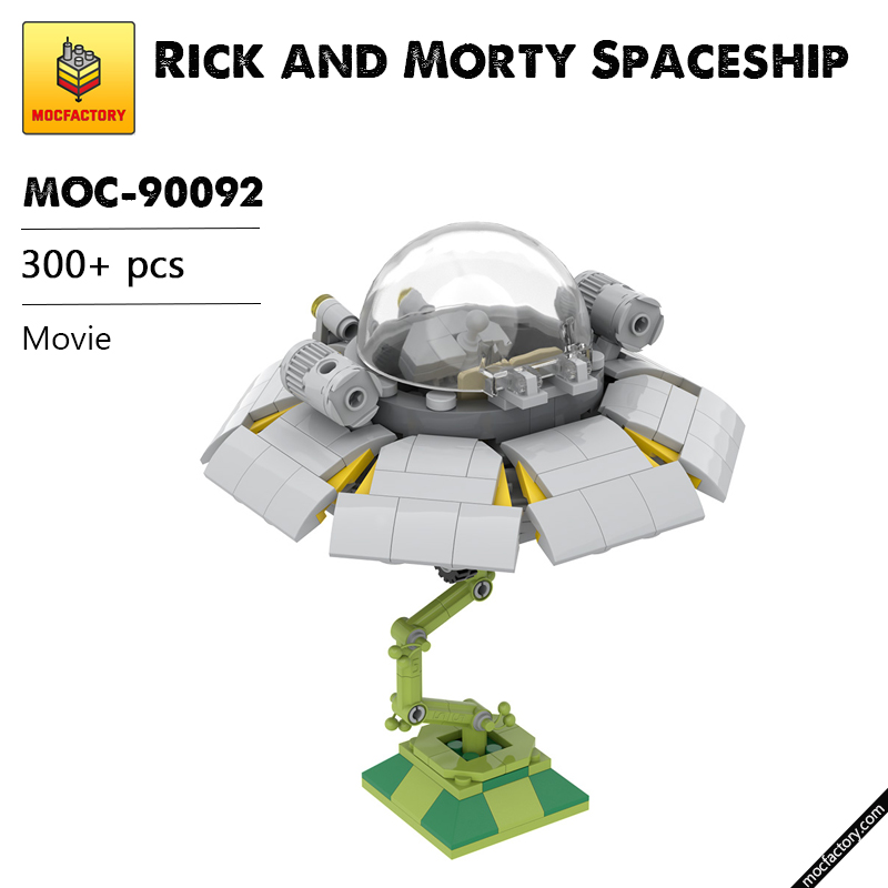 MOC-90092 Rick and Morty Spaceship Movie MOC FACTORY | MOULD KING