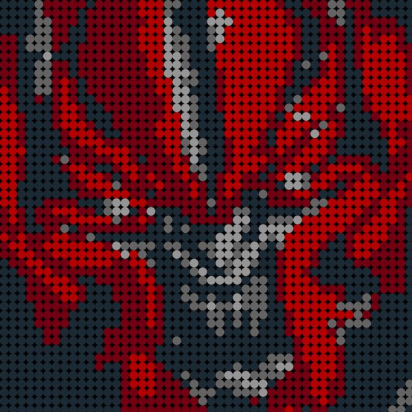 MOC 90100 Red Spider Pixel art Movie MOC FACTORY 2 - MOULD KING