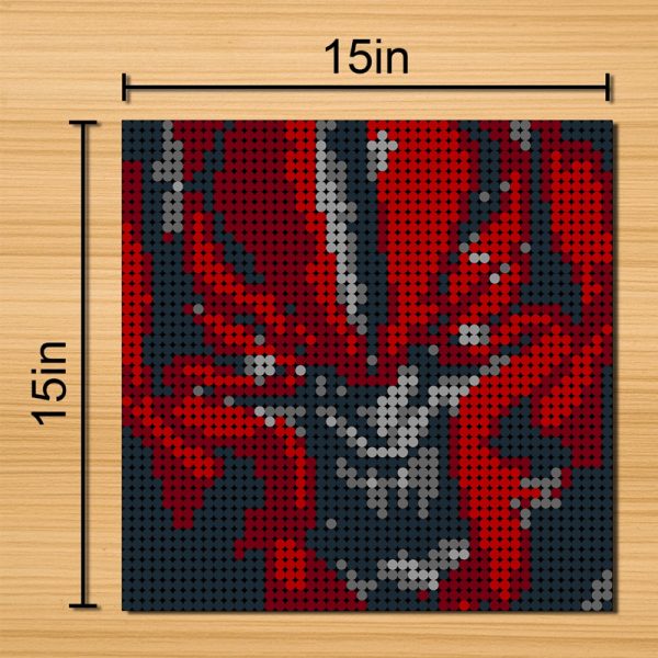 MOC 90100 Red Spider Pixel art Movie MOC FACTORY 4 - MOULD KING