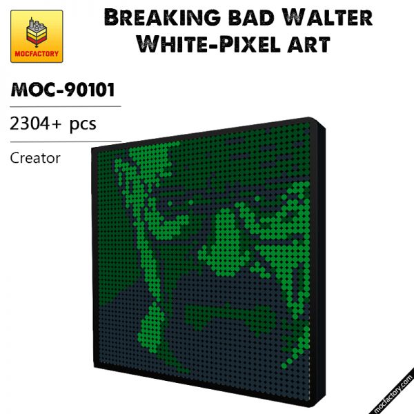 MOC 90101 Breaking bad Walter White Pixel Art Creator MOC FACTORY - MOULD KING