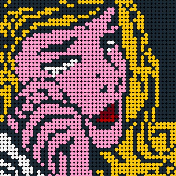 MOC 90102 Crying girl Pixel art Creator MOC FACTORY 3 - MOULD KING