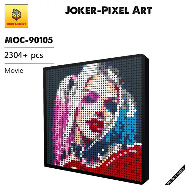 MOC 90105 Joker Pixel Art Movie MOC FACTORY - MOULD KING