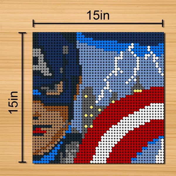 MOC 90106 Captain America Pixel Art Movie MOC FACTORY 3 - MOULD KING