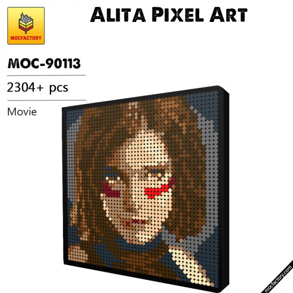 MOC 90113 Alita Pixel Art Movie MOC FACTORY - MOULD KING