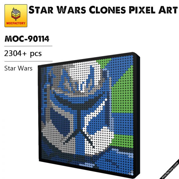MOC 90114 Star Wars Clones Pixel Art MOC FACTORY - MOULD KING