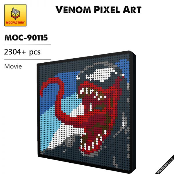 MOC 90115 Venom Pixel Art Movie MOC FACTORY - MOULD KING