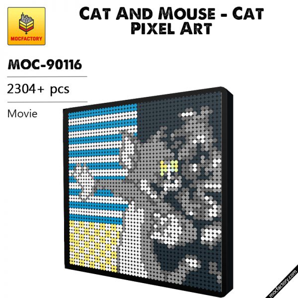 MOC 90116 Cat And Mouse Cat Pixel Art Movie MOC FACTORY - MOULD KING