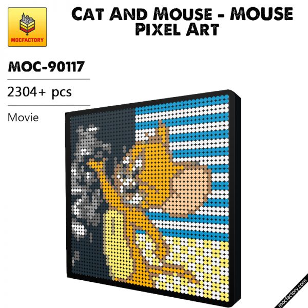 MOC 90117 Cat And Mouse Mouse Pixel Art Movie MOC FACTORY - MOULD KING