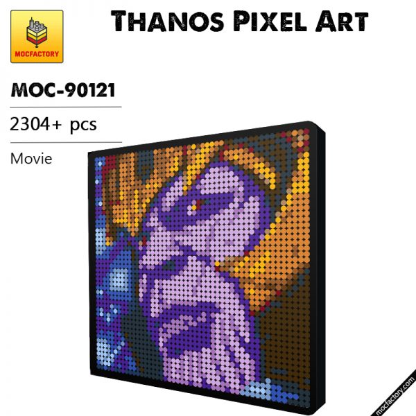 MOC 90121 Thanos Pixel Art Movie MOC FACTORY - MOULD KING
