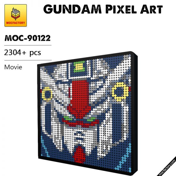 MOC 90122 GUNDAM Pixel Art Movie MOC FACTORY - MOULD KING