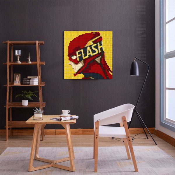 MOC 90123 The Flash Pixel Art Movie MOC FACTORY 2 - MOULD KING