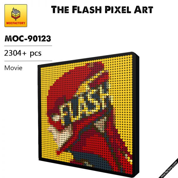 MOC 90123 The Flash Pixel Art Movie MOC FACTORY - MOULD KING