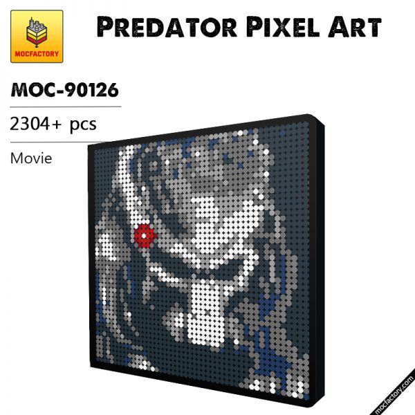 MOC 90126 Predator Pixel Art Movie MOC FACTORY - MOULD KING