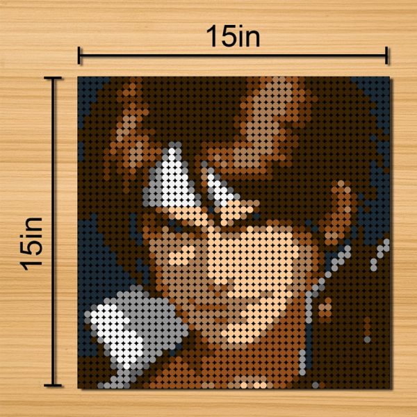 MOC 90128 The King of Fighters Kyo Kusanagi Pixel Art Creator MOC FACTORY 3 - MOULD KING