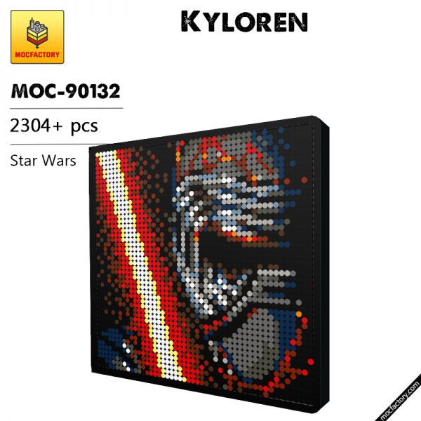 MOC 90132 Kyloren Pixel Art Star Wars MOC FACTORY - MOULD KING