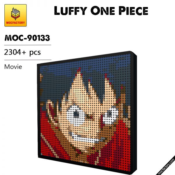 MOC 90133 Luffy One Piece Pixel Art Movie MOC FACTORY - MOULD KING