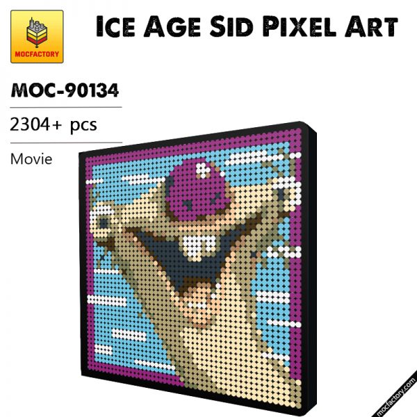MOC 90134 Ice Age Sid Pixel Art Movie MOC FACTORY - MOULD KING