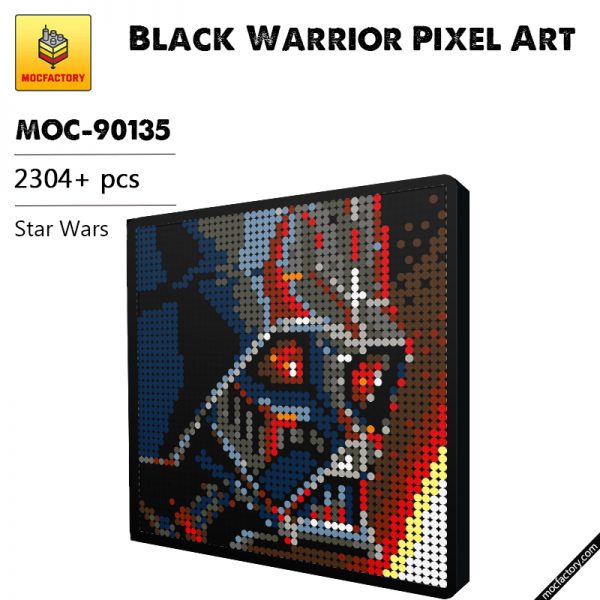 MOC 90135 Black Warrior Pixel Art Star Wars MOC FACTORY - MOULD KING
