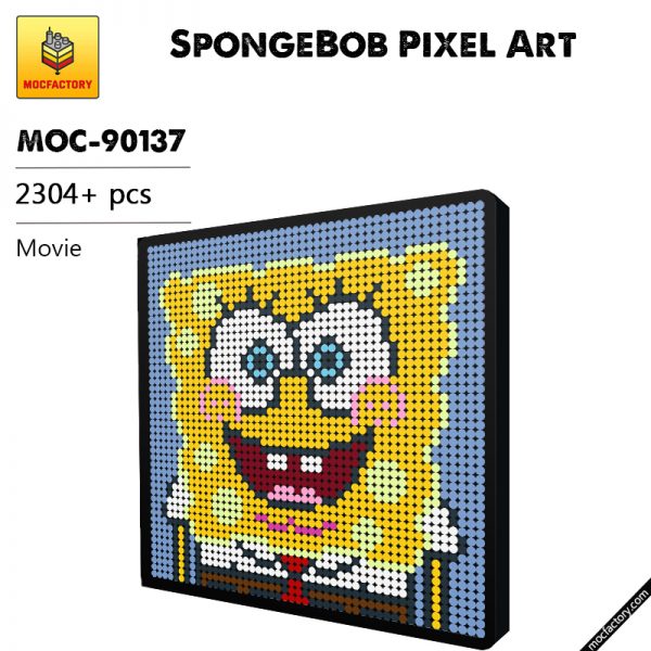 MOC 90137 SpongeBob Pixel Art Movie MOC FACTORY - MOULD KING