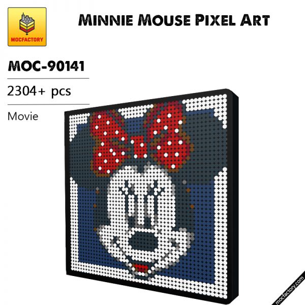 MOC 90141 Minnie Mouse Pixel Art Movie MOC FACTORY - MOULD KING