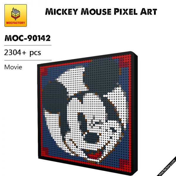 MOC 90142 Mickey Mouse Pixel Art Movie MOC FACTORY - MOULD KING