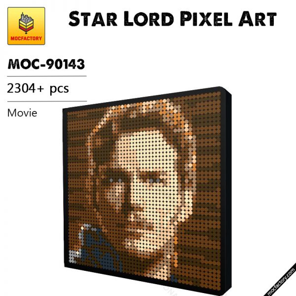 MOC 90143 Star Lord Pixel Art Movie MOC FACTORY - MOULD KING
