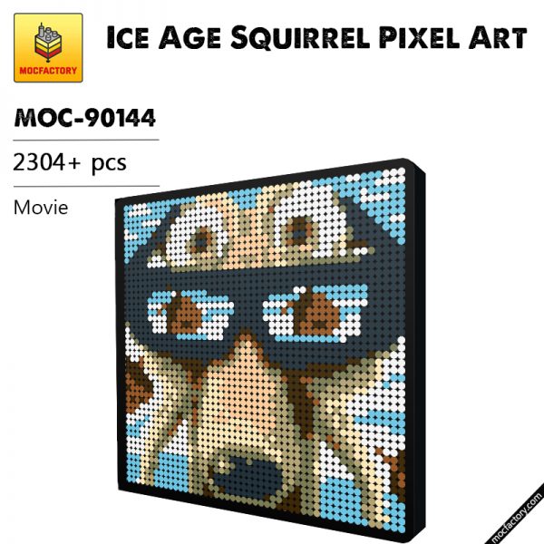 MOC 90144 Ice Age Squirrel Pixel Art Movie MOC FACTORY - MOULD KING