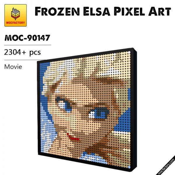 MOC 90147 Frozen Elsa Pixel Art Movie MOC FACTORY - MOULD KING