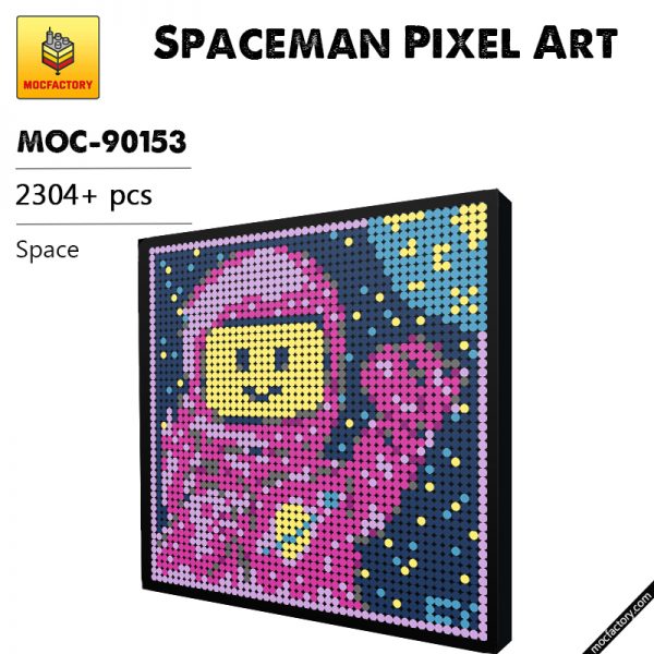 MOC 90153 Spaceman Pixel Art Space MOC FACTORY - MOULD KING
