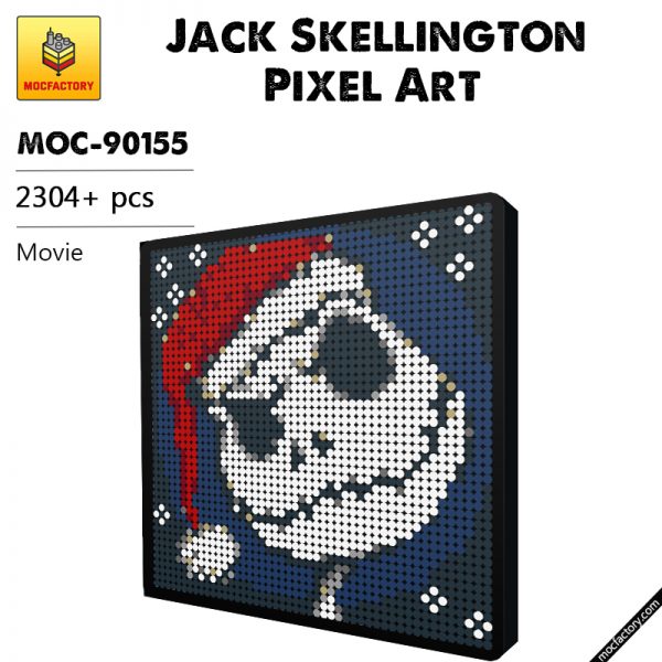 MOC 90155 Jack Skellington Pixel Art Movie MOC FACTORY - MOULD KING