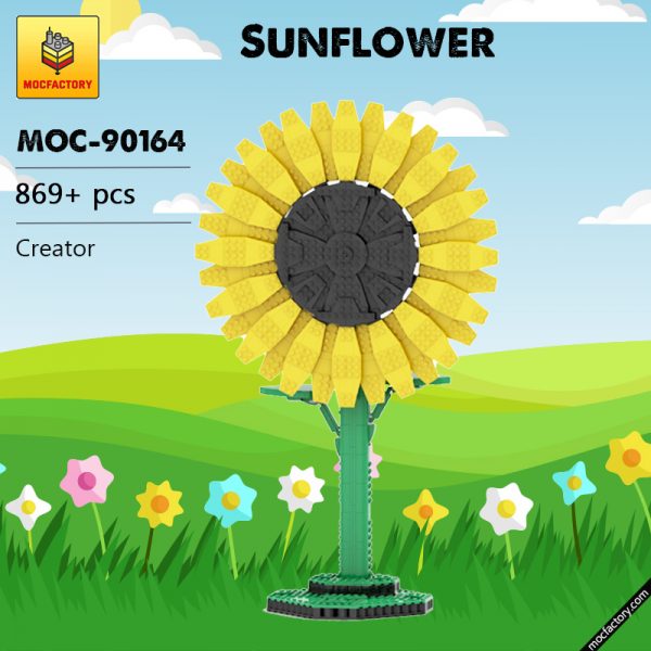 MOC 90164 Sunflower Creator MOC FACTORY - MOULD KING