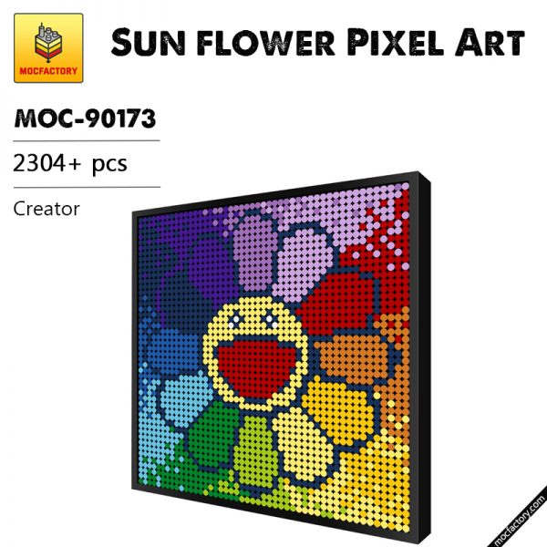 MOC 90173 Sun flower Pixel Art Creator MOC FACTORY - MOULD KING