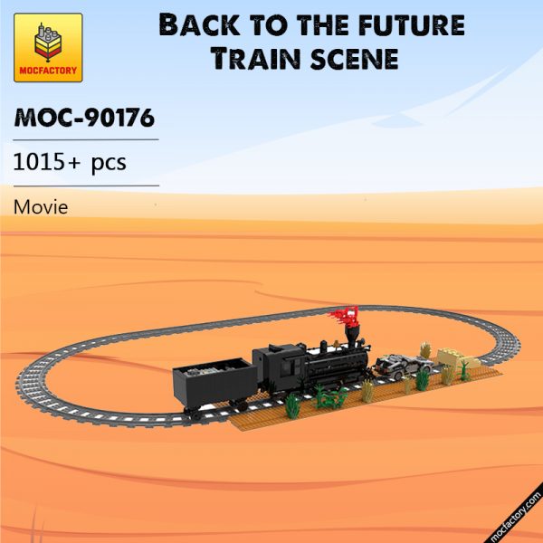 MOC 90176 Back to the future Train scene Movie MOC FACTORY - MOULD KING