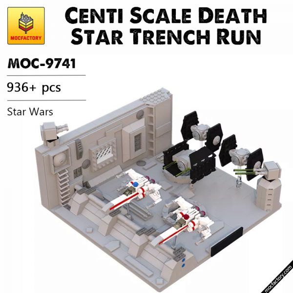 MOC 9741 Centi Scale Death Star Trench Run Star Wars by Whovian41110 MOCFACTORY - MOULD KING