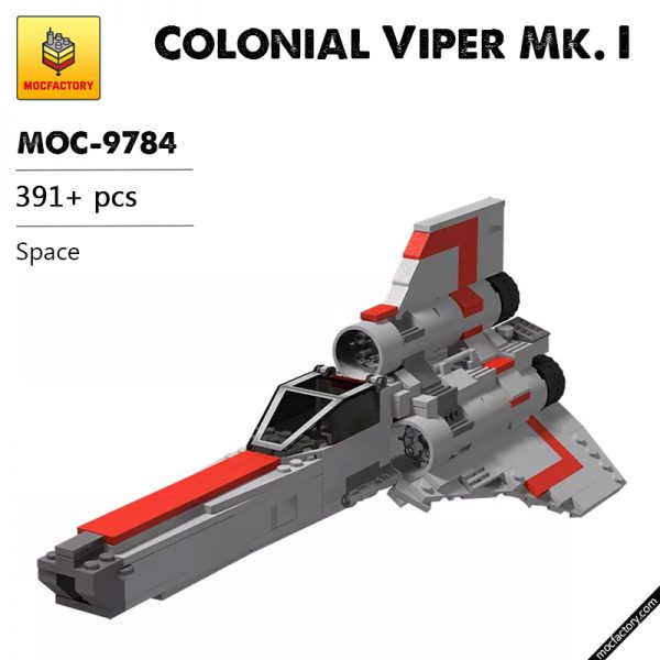 MOC 9784 Colonial Viper Mk. I Space by BricksWithWings MOC FACTORY - MOULD KING