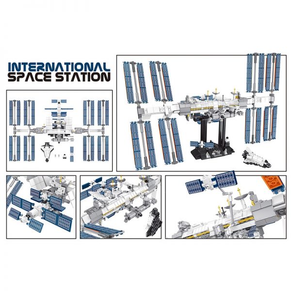 NEW Space Station The Apollo Saturn V Model Lepining Building Blocks Compatible 21321 21309 Toys For 1 - MOULD KING