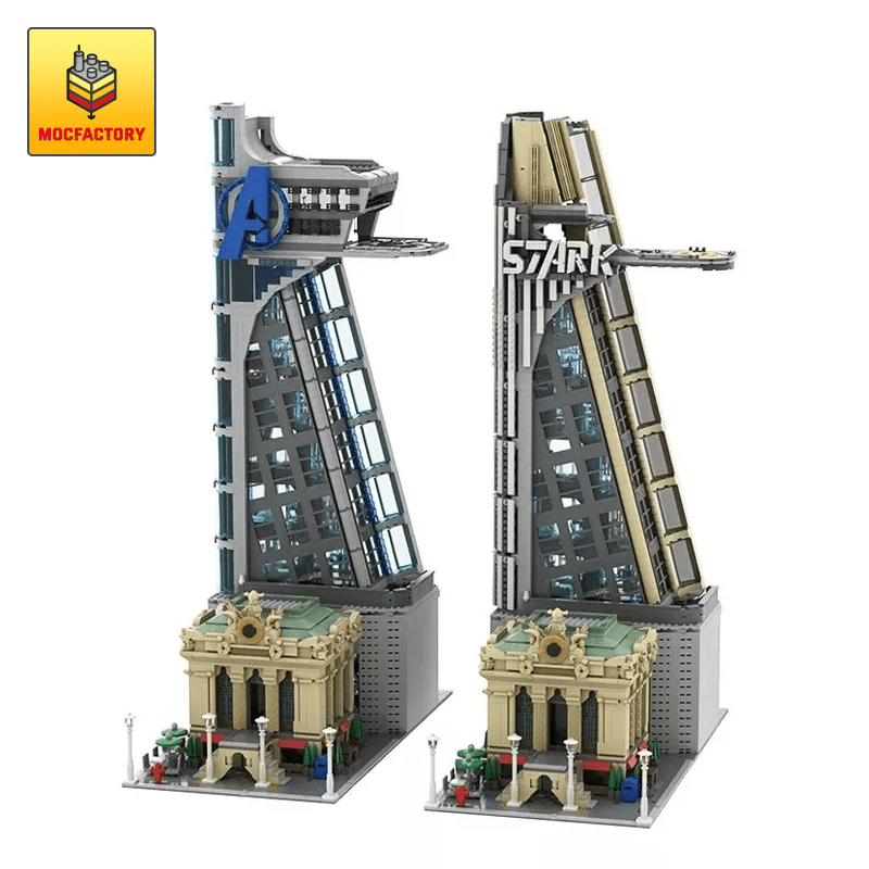 Moc 39673 Modular Avengers And Stark Tower Building By Zeradman Moc